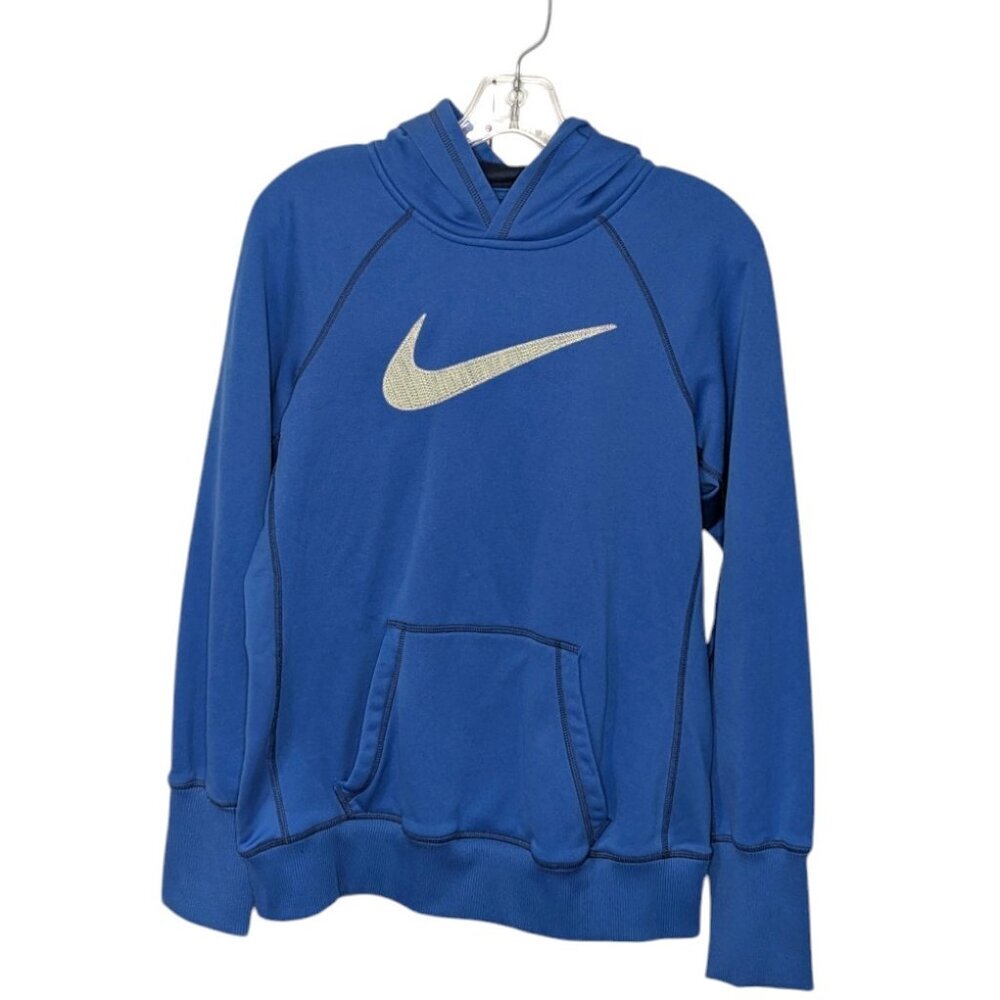 Nike Blue Hoodie with Silver Swoosh